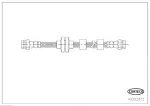 Corteco Bremsschlauch [Hersteller-Nr. 49392872] für Opel