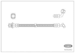 Corteco Bremsschlauch [Hersteller-Nr. 49392992] für Lexus