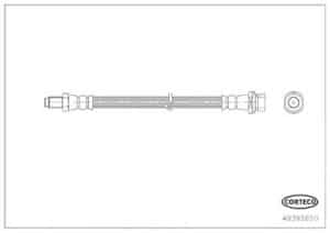 Corteco Bremsschlauch [Hersteller-Nr. 49393850] für Ford