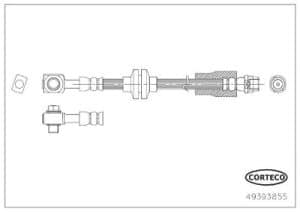 Corteco Bremsschlauch [Hersteller-Nr. 49393855] für Opel