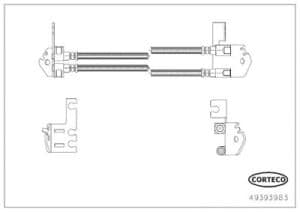Corteco Bremsschlauch [Hersteller-Nr. 49393983] für Ford