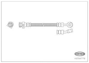 Corteco Bremsschlauch [Hersteller-Nr. 49394779] für Hyundai