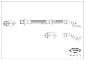 Corteco Bremsschlauch [Hersteller-Nr. 49401575] für Toyota
