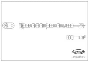 Corteco Bremsschlauch [Hersteller-Nr. 49401975] für Ford
