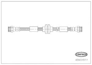 Corteco Bremsschlauch [Hersteller-Nr. 49401977] für Alfa Romeo