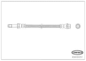Corteco Bremsschlauch [Hersteller-Nr. 49416051] für Mercedes-Benz