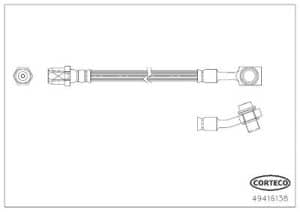 Corteco Bremsschlauch [Hersteller-Nr. 49416138] für Mercedes-Benz