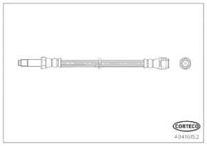 Corteco Bremsschlauch [Hersteller-Nr. 49416152] für Mercedes-Benz