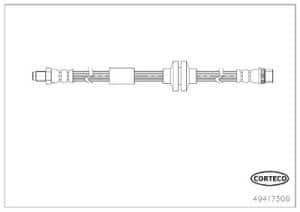 Corteco Bremsschlauch [Hersteller-Nr. 49417306] für Renault