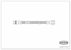 Corteco Bremsschlauch [Hersteller-Nr. 49417330] für Citroën
