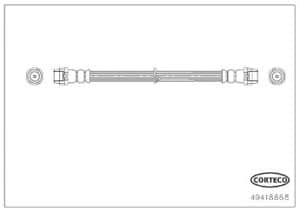 Corteco Bremsschlauch [Hersteller-Nr. 49418868] für Chevrolet