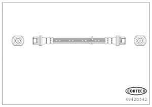 Corteco Bremsschlauch [Hersteller-Nr. 49420342] für Toyota