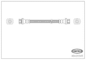 Corteco Bremsschlauch [Hersteller-Nr. 49420345] für Nissan