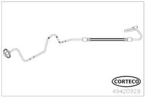 Corteco Bremsschlauch [Hersteller-Nr. 49420929] für Citroën
