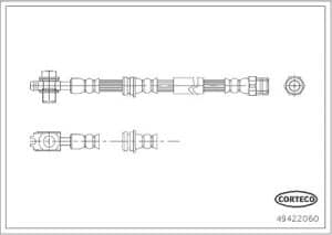 Corteco Bremsschlauch [Hersteller-Nr. 49422060] für Audi