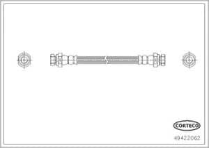 Corteco Bremsschlauch [Hersteller-Nr. 49422062] für Mitsubishi