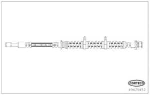 Corteco Bremsschlauch [Hersteller-Nr. 49429452] für Land Rover