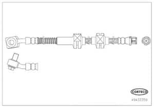 Corteco Bremsschlauch [Hersteller-Nr. 49433359] für Opel