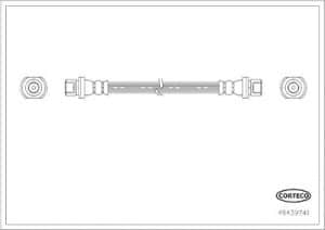 Corteco Bremsschlauch [Hersteller-Nr. 49439741] für Citroën