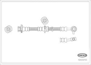 Corteco Bremsschlauch [Hersteller-Nr. 49439745] für Nissan