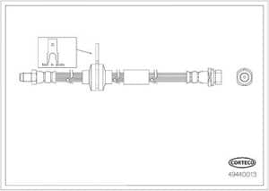 Corteco Bremsschlauch [Hersteller-Nr. 49440013] für Ford