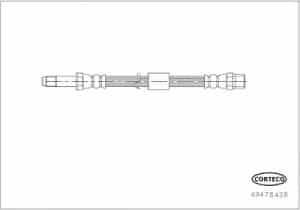 Corteco Bremsschlauch [Hersteller-Nr. 49478428] für Alpina