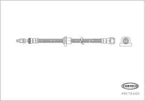 Corteco Bremsschlauch [Hersteller-Nr. 49478480] für BMW