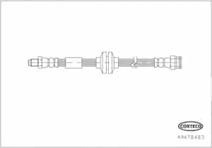 Corteco Bremsschlauch [Hersteller-Nr. 49478483] für Fiat