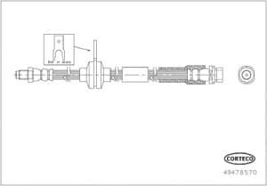 Corteco Bremsschlauch [Hersteller-Nr. 49478570] für Ford