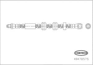Corteco Bremsschlauch [Hersteller-Nr. 49478575] für Mercedes-Benz