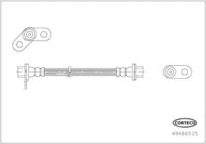 Corteco Bremsschlauch [Hersteller-Nr. 49486525] für Mitsubishi