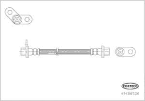 Corteco Bremsschlauch [Hersteller-Nr. 49486526] für Mitsubishi