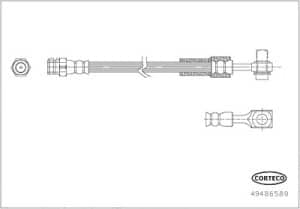 Corteco Bremsschlauch [Hersteller-Nr. 49486589] für Seat