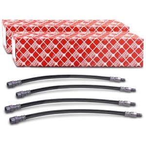 Febi Bilstein 4x Bremsschlauch vorne+hinten [Hersteller-Nr. 40675273] für Mercedes-Benz