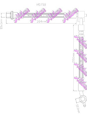 Kawe Bremsschlauch [Hersteller-Nr. H5718] für Toyota