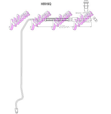 Kawe Bremsschlauch [Hersteller-Nr. H6919Q] für Audi
