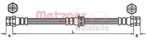 Metzger Autoteile Bremsschlauch [Hersteller-Nr. 4110119] für Audi
