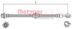 Metzger Autoteile Bremsschlauch [Hersteller-Nr. 4110129] für Nissan