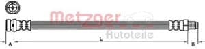 Metzger Autoteile Bremsschlauch [Hersteller-Nr. 4110149] für Mazda