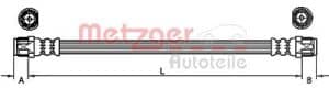 Metzger Autoteile Bremsschlauch [Hersteller-Nr. 4110224] für Citroën