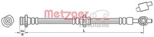 Metzger Autoteile Bremsschlauch [Hersteller-Nr. 4110387] für Nissan