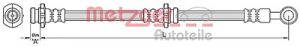 Metzger Autoteile Bremsschlauch [Hersteller-Nr. 4110389] für Nissan