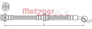 Metzger Autoteile Bremsschlauch [Hersteller-Nr. 4110391] für Nissan
