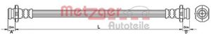 Metzger Autoteile Bremsschlauch [Hersteller-Nr. 4110393] für Nissan