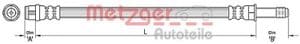 Metzger Autoteile Bremsschlauch [Hersteller-Nr. 4110434] für VW