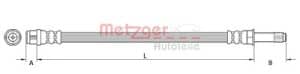 Metzger Autoteile Bremsschlauch [Hersteller-Nr. 4110442] für VW