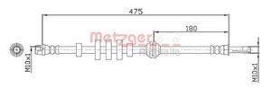 Metzger Autoteile Bremsschlauch [Hersteller-Nr. 4110447] für Audi