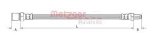 Metzger Autoteile Bremsschlauch [Hersteller-Nr. 4110484] für Alfa Romeo