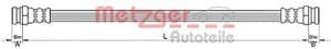 Metzger Autoteile Bremsschlauch [Hersteller-Nr. 4110485] für Fiat
