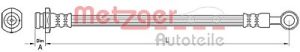 Metzger Autoteile Bremsschlauch [Hersteller-Nr. 4110491] für Chevrolet